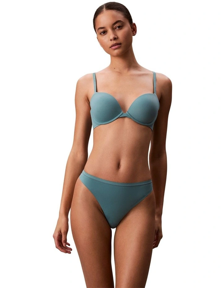 Perfectly Fit Push-Up Plunge Bra in Turquoise image 4