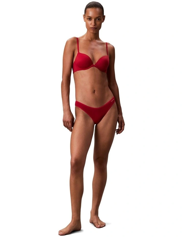 Perfectly Fit Push-Up Plunge Bra in Red image 4