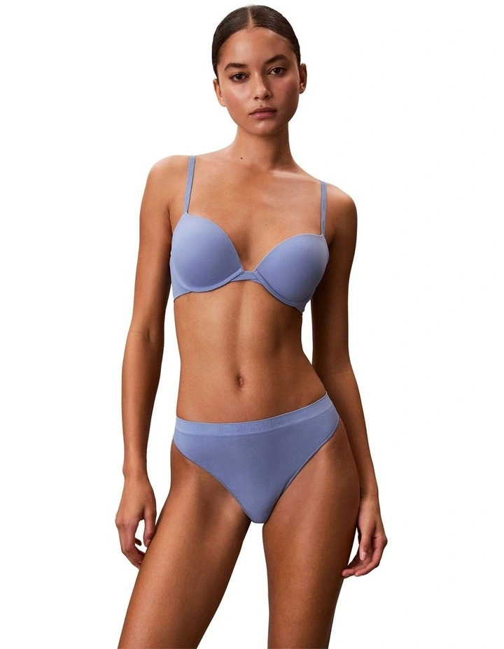 Perfectly Fit Push Up Plunge Bra in Blue Tulip image 4