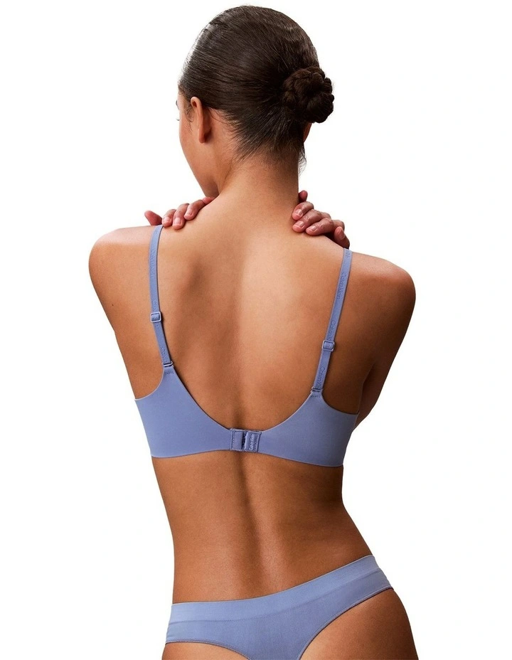 Perfectly Fit Push Up Plunge Bra in Blue Tulip image 5