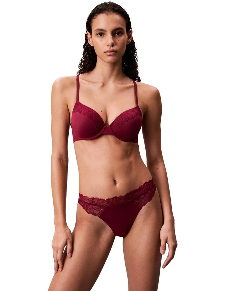 Perfectly Fit Lace Lightly Lined Perfect Coverage in Pink image 3