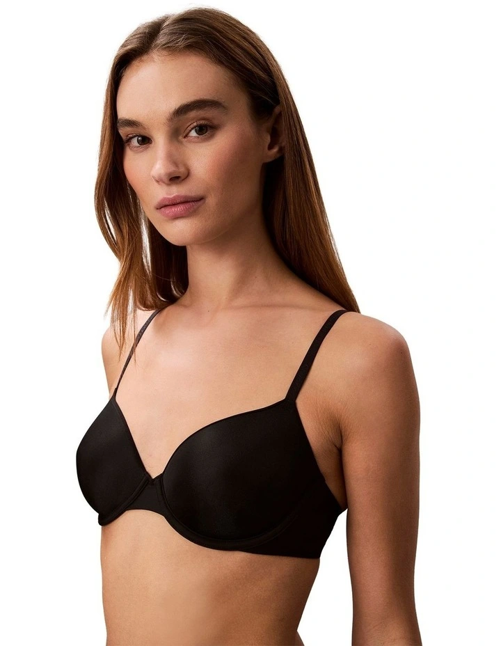 Perfectly Fit Ultralight Lined Demi Bra in Black image 1