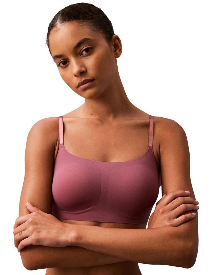 Invisibles Lightly Lined Bralette Bra in Deep Mauve image 1