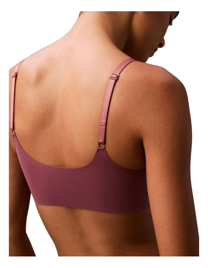 Invisibles Lightly Lined Bralette Bra in Deep Mauve image 6