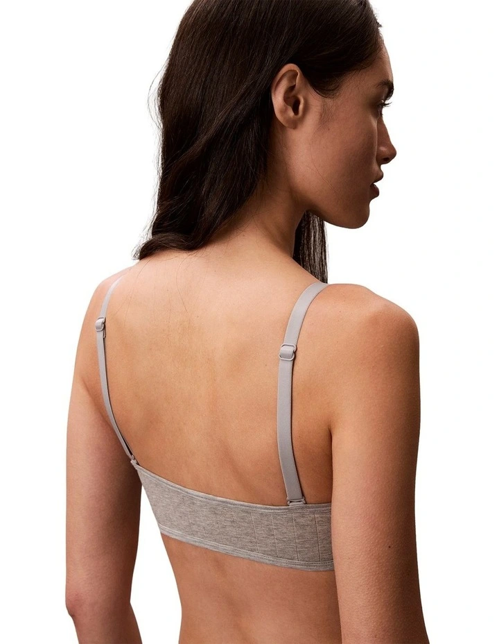 Heritage Athletic Lightly Lined Bandeau Bra in Grey Heather image 2