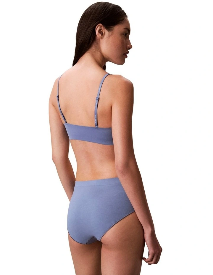 Invisibles Microfibre Stretch Gel Wire Lightly Lined Bralette in Blue Tulip image 4