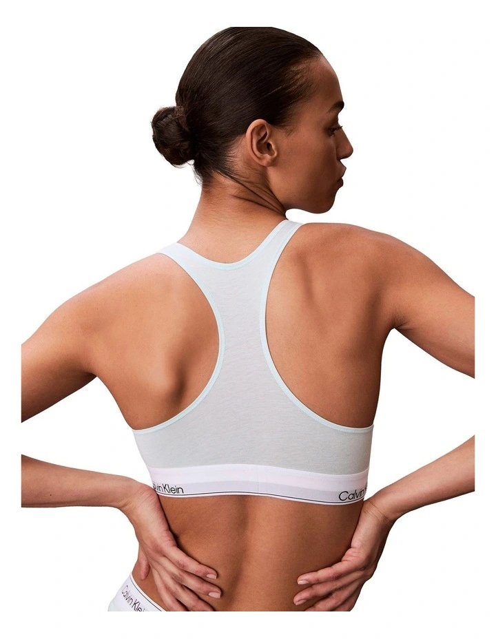 Icon Cotton Modal Unlined Bralette in Feel The Mint image 2