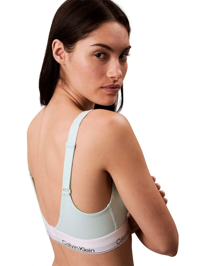 Icon Cotton Modal Lift Bralette Bra in Feel The Mint image 2