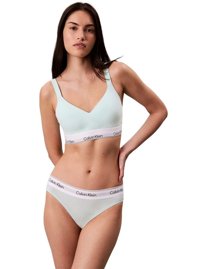 Icon Cotton Modal Lift Bralette Bra in Feel The Mint image 3