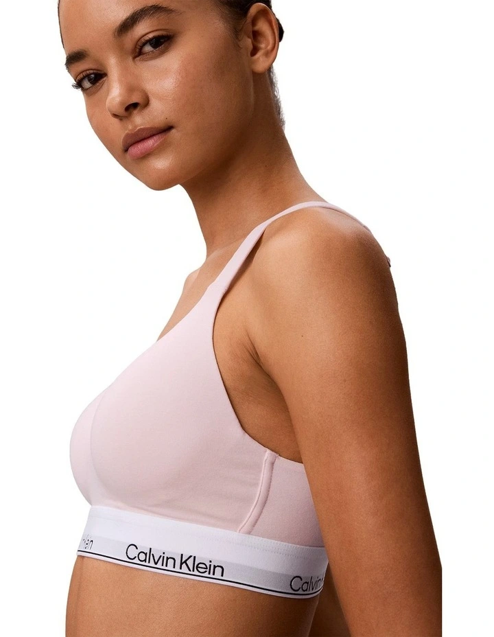 Icon Cotton Modal Lift Bralette Bra in Cradle Pink image 2