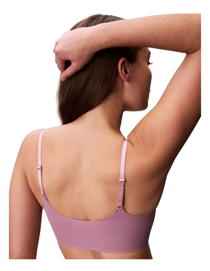 Invisibles Microfibre Stretch Light Lined Bralette in Soft Mauve image 2