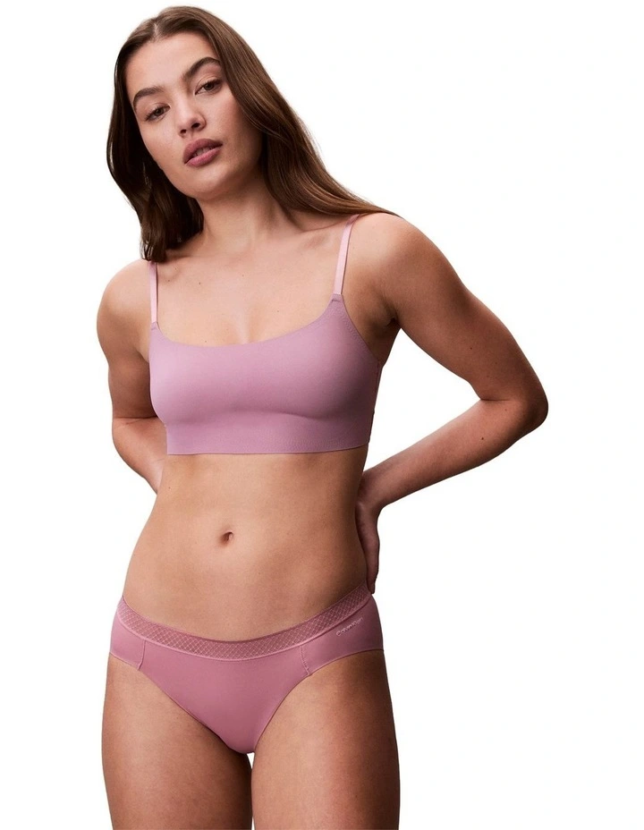 Invisibles Microfibre Stretch Light Lined Bralette in Soft Mauve image 3