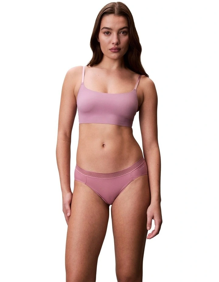 Invisibles Microfibre Stretch Light Lined Bralette in Soft Mauve image 5