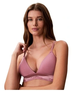 Icon Cotton Modal Limited Edition Lightly Lined Triangle Bra in Soft Mauve