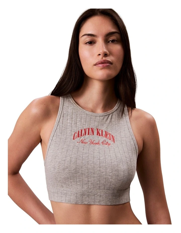 Heritage Athletic Unlined Bralette Bra in Grey Heather image 1