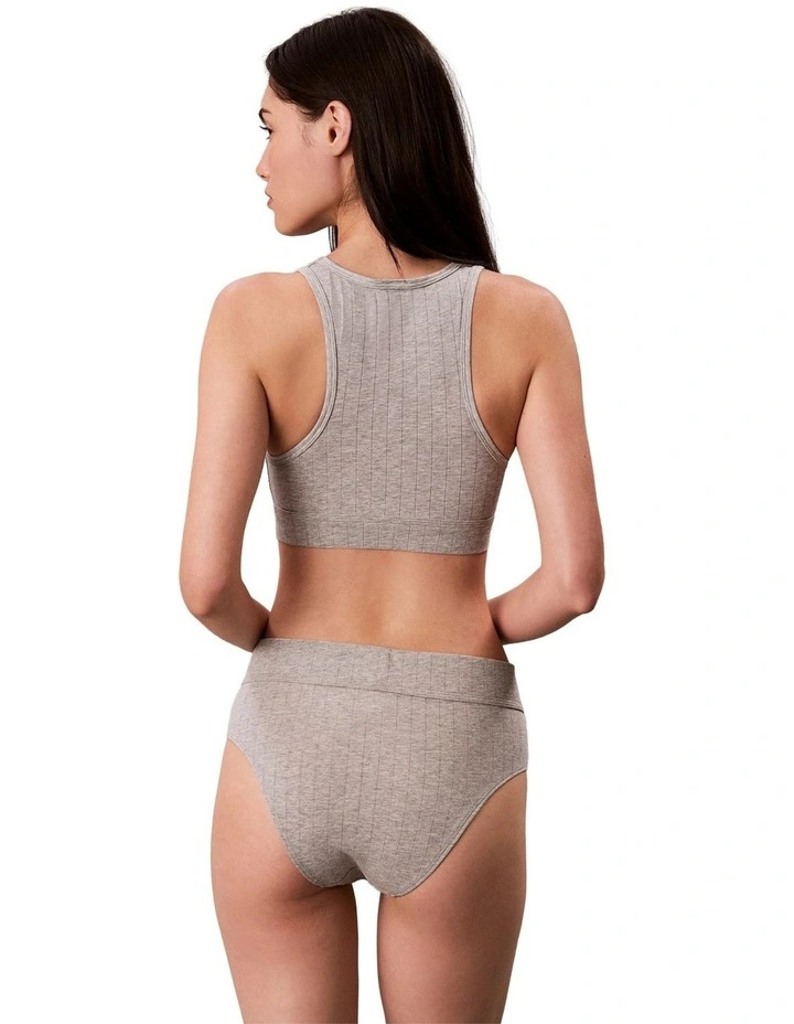 Heritage Athletic Unlined Bralette Bra in Grey Heather image 4