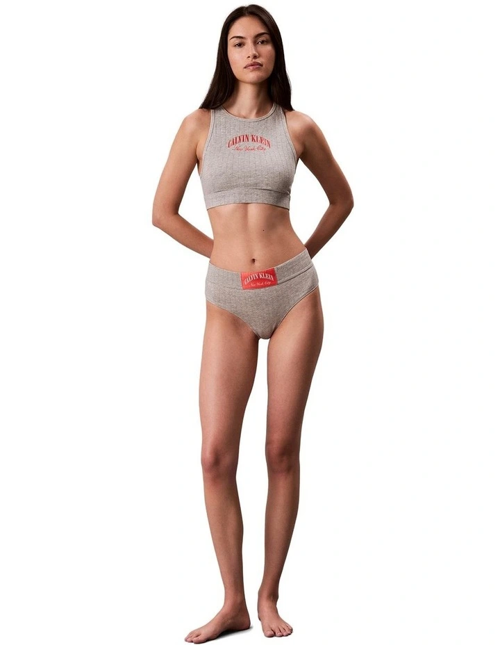 Heritage Athletic Unlined Bralette Bra in Grey Heather image 5