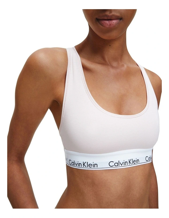 Modern Cotton Bralette in Nymph's Thigh image 3
