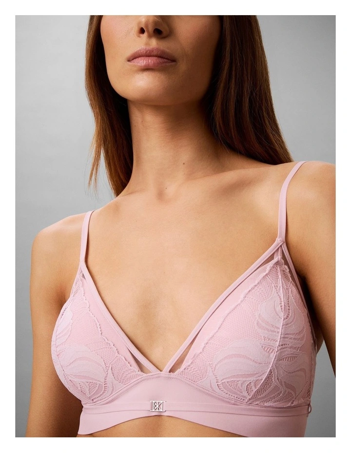 Ck Black Geo Lace Lift Triangle Hawaii Orchid image 1