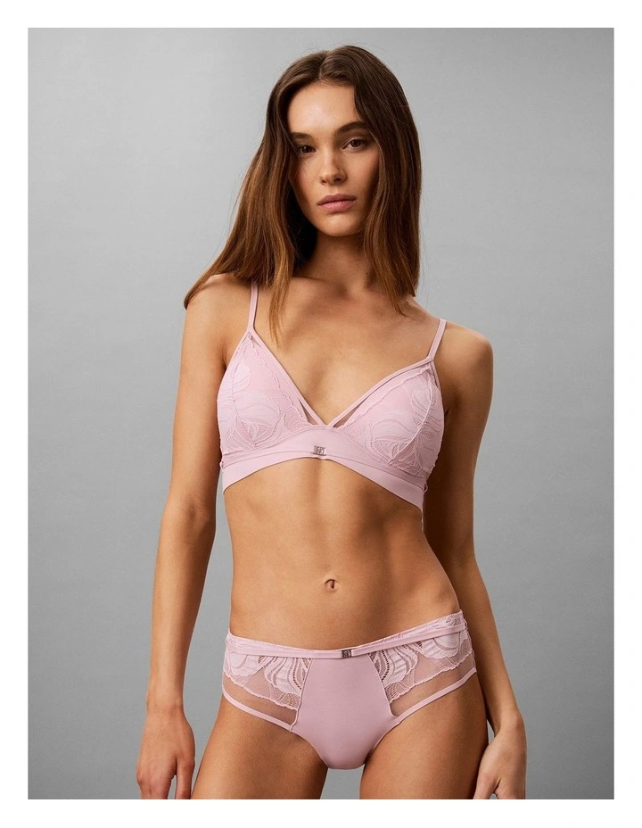Ck Black Geo Lace Lift Triangle Hawaii Orchid image 3