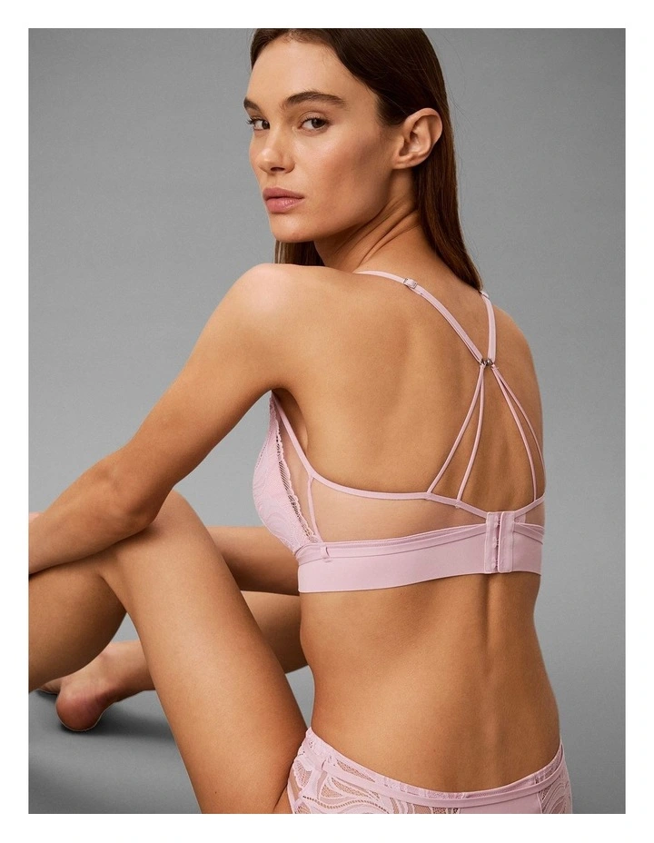 Ck Black Geo Lace Lift Triangle Hawaii Orchid image 5