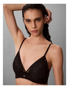 Ck Black Geo Lace Lift Triangle Black