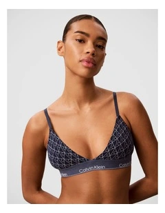 Calvin Klein Icon Cotton Modal Lightly Lined Triangle Blue