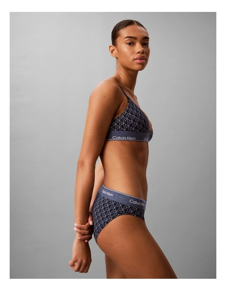 Calvin Klein Icon Cotton Modal Lightly Lined Triangle Blue image 4