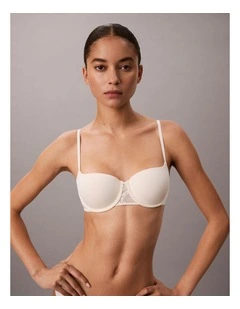 Signature Stretch Lace Push Up Balconette in Ivory