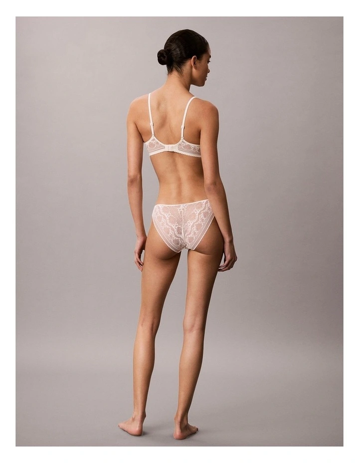 Signature Stretch Lace Push Up Balconette in Ivory image 4