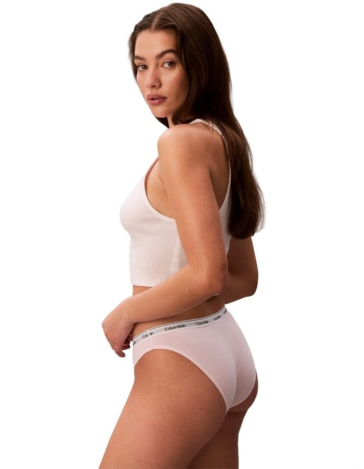 Icon Logo Bikini Brief in Cradle Pink image 2