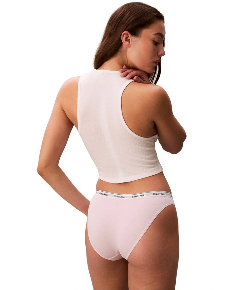 Icon Logo Bikini Brief in Cradle Pink image 3
