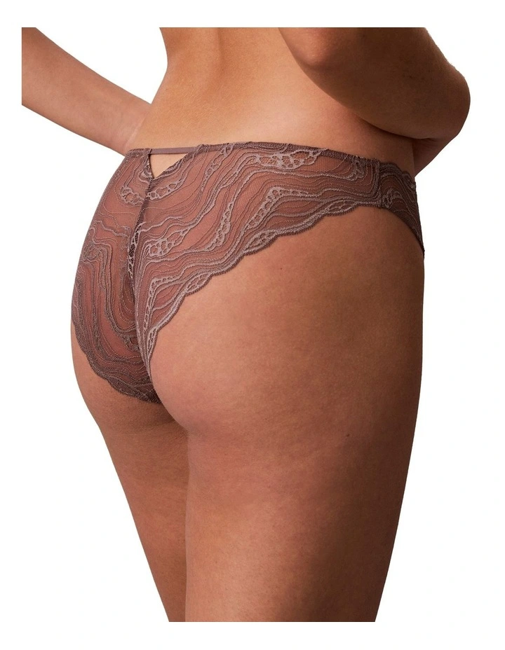 Sensual Stretch Lace Bikini in Botanical Brown image 2