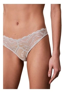 Sensual Stretch Lace Bikini in Sky Grey