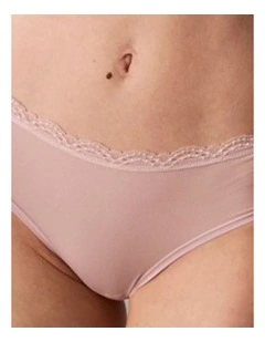 MICROFIBER STRETCH WITH LACE HIPSTER HAWAII ORCHID