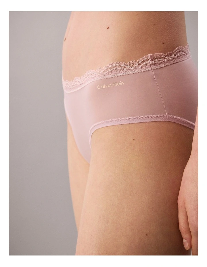MICROFIBER STRETCH WITH LACE HIPSTER HAWAII ORCHID image 2