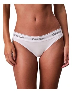 Icon Cotton Modal Bikini Brief in White