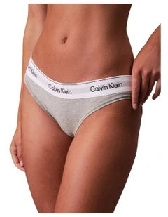 Icon Cotton Modal Bikini Brief in Grey Heather