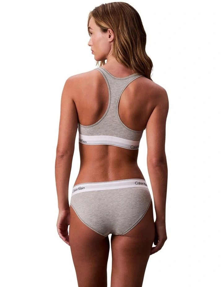 Icon Cotton Modal Bikini Brief in Grey Heather image 4