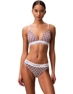 Icon Cotton Modal Bikini Brief in Pink