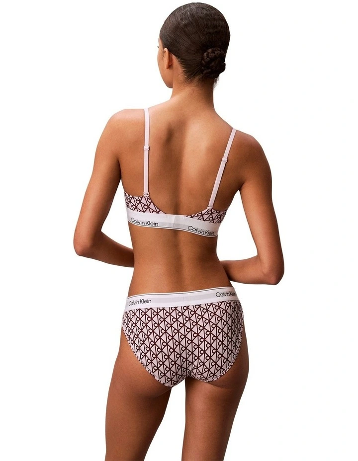 Icon Cotton Modal Bikini Brief in Pink image 2