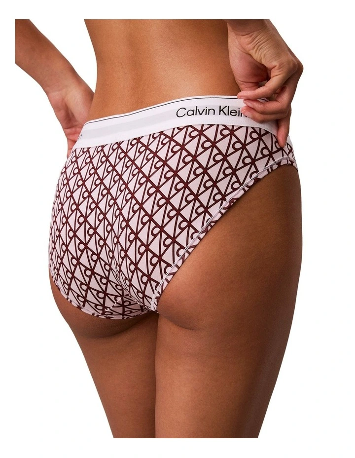 Icon Cotton Modal Bikini Brief in Pink image 4