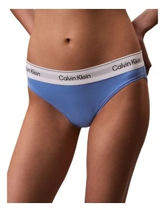 Icon Cotton Modal Bikini in Blue Descent