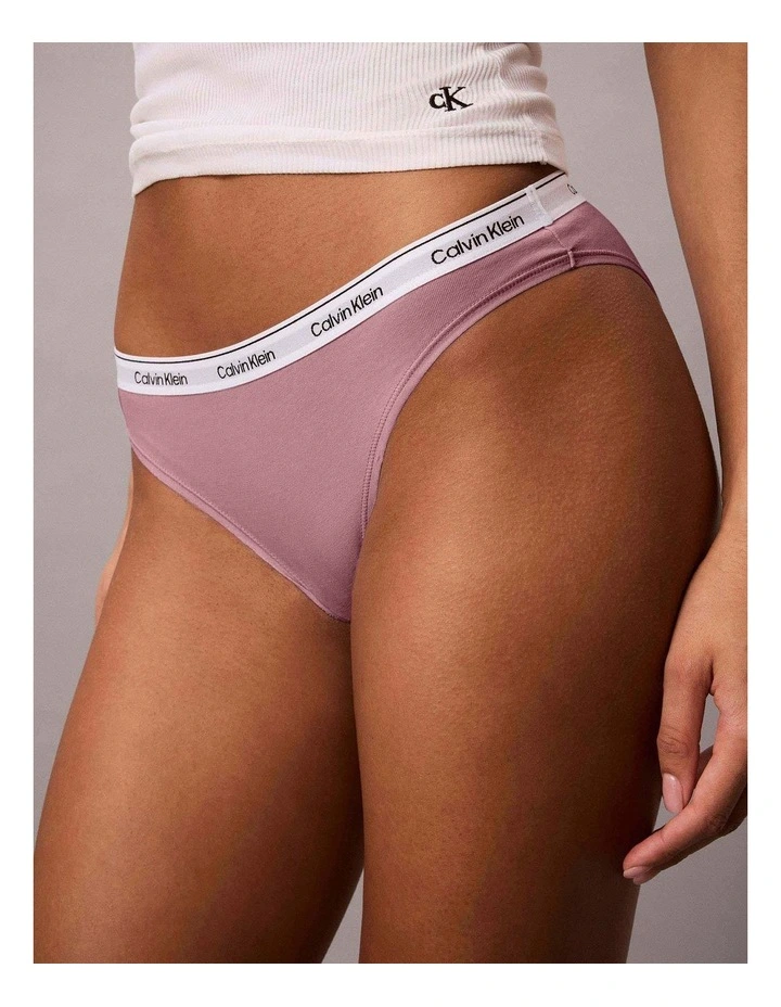 CALVIN KLEIN ICON LOGO BIKINI DUSKY ORCHID image 1