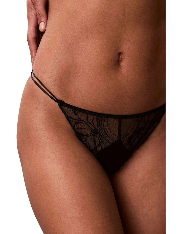 Calvin Klein Black Floral Lace Bikini image 1