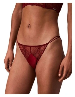 Calvin Klein Black Floral Lace Bikini