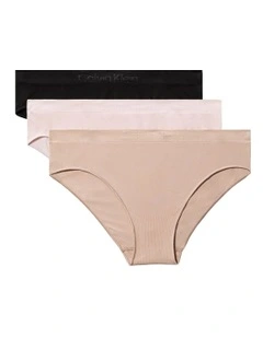 Bonded Flex Seamless Bikini Pack Of 3 in Multi