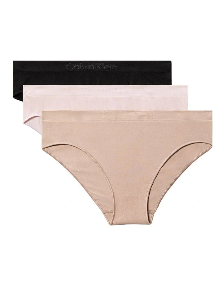 Bonded Flex Seamless Bikini Pack Of 3 in Multi image 1