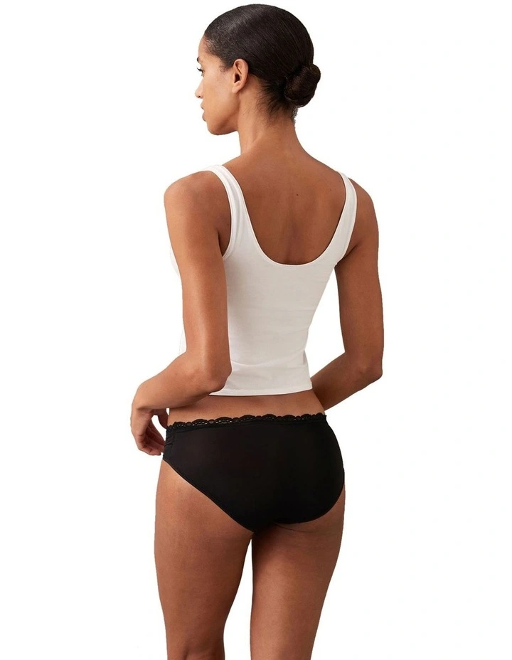 Micro Stretch With Lace Hipster Briefs Pack Of 3 in Assorted image 4