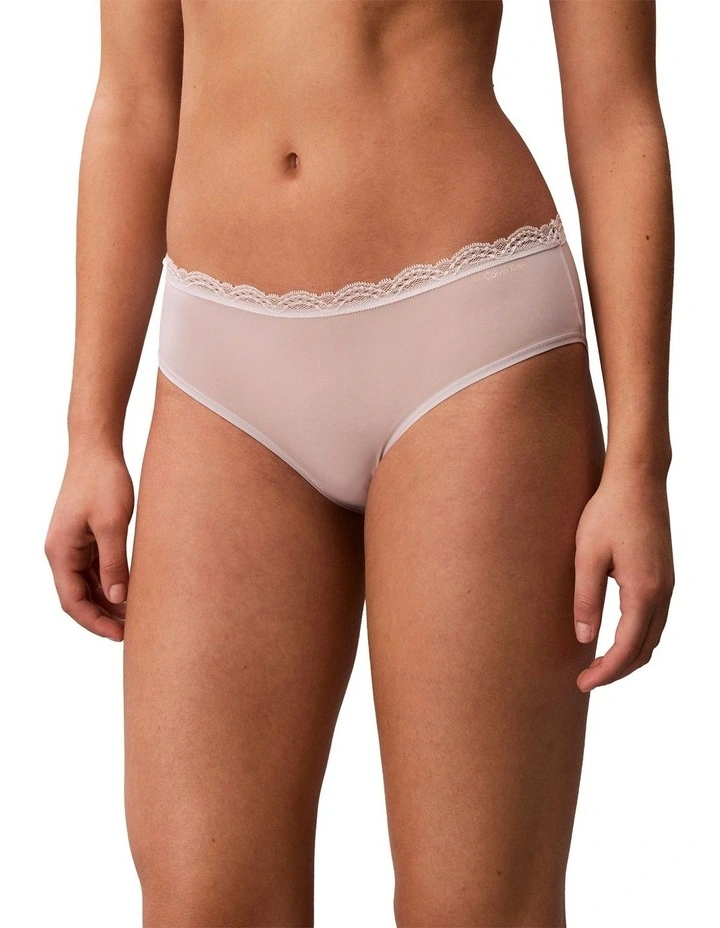 Microfibre Stretch With Lace Hipster 3 Pack in Multi image 2